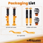 Coilovers Suspension Kit подходит для автомобиля BMW E36 Compact 316g 316i 318ti 318tds 323ti 94-99