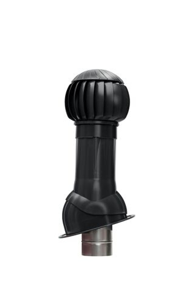 Комплект RRTV D160 для фальцевой и битумной кровли пластик Gray graphite ERA