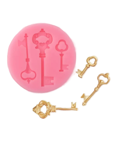 Молд силиконовый «Три ключа», 6,5×1 см