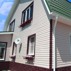 Сайдинг виниловый FineBer Blockhouse Classic Color Сакура 3660х232 мм