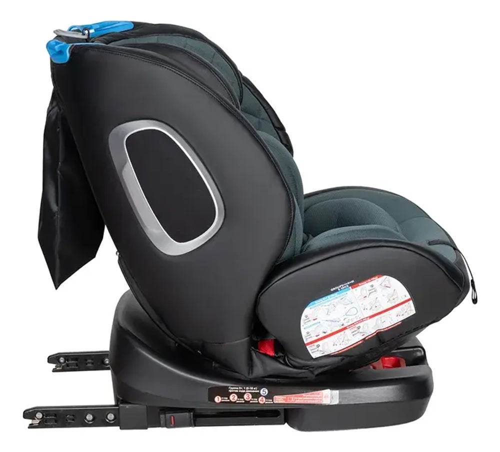 Автокресло детское Farfello ISOFIX YB102A(2) NEW Зелёный экокожа Green/Black PU YB102gpu