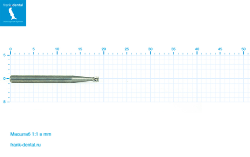 Бор твердосплавный Frank Dental типа FG - C.30.010.FG