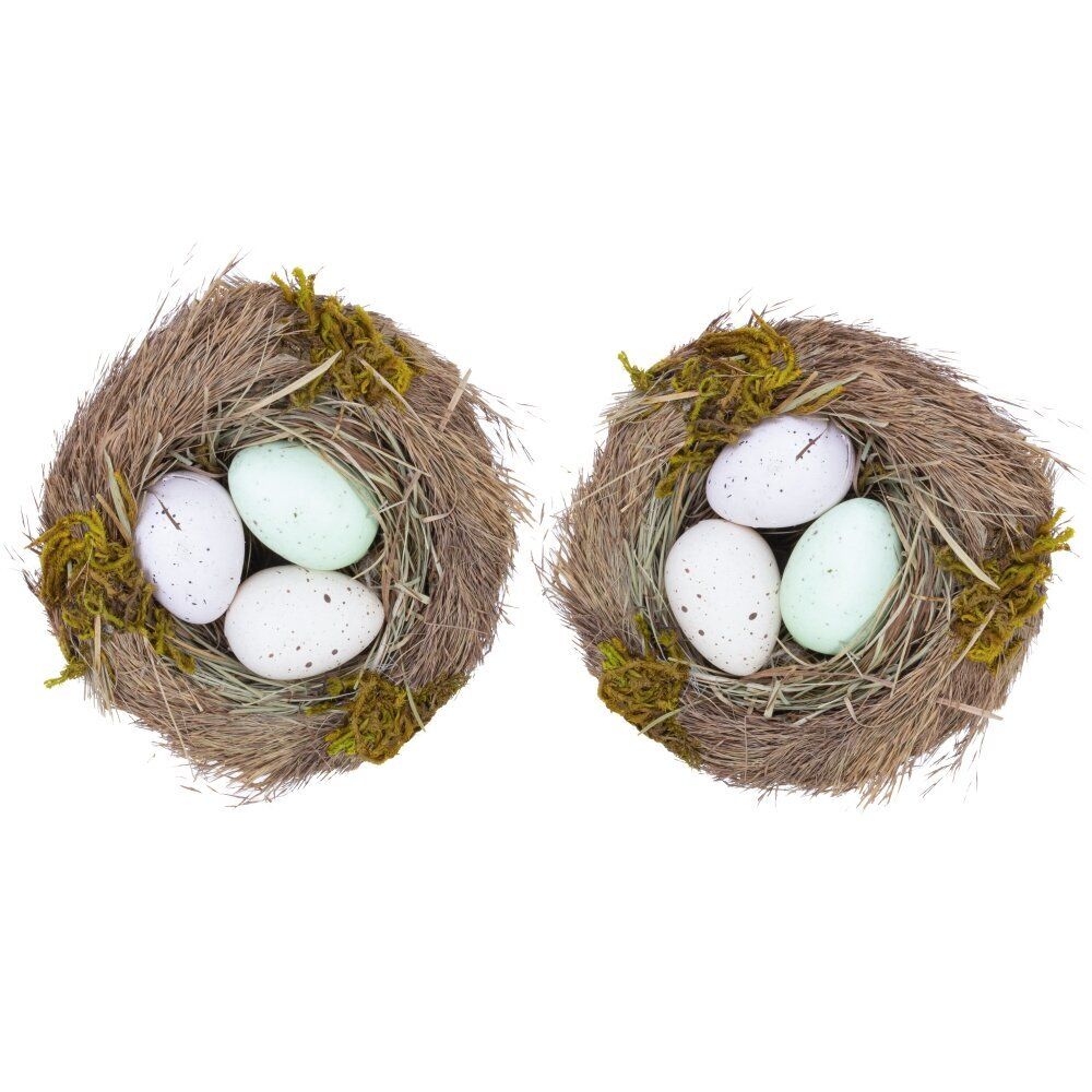 GAEM Набор из 2-х изделий декоративных "Гнездо пасхальное" (12*4,5), L24 W12 H4,5 см