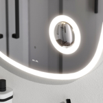 Зеркало с контурной LED-подсветкой, ИК сенсором и косметическим зеркалом, 65 см AM.PM Func M8FMOX0653SA