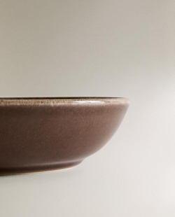 ZARA HOME ТАРЕЛКА С РЕЛЬЕФНЫМ УЗОРОМ, СЕРЫЙ