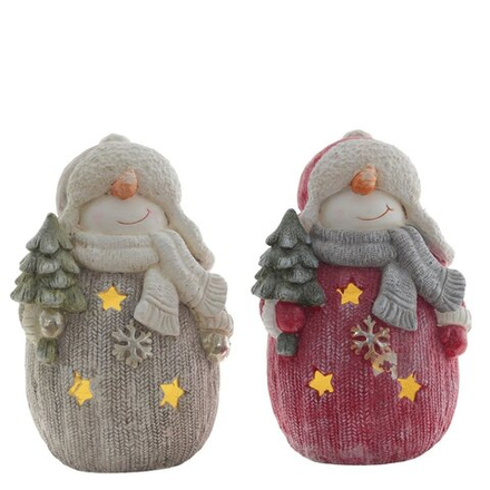 GAEM Фигурка декоративная "Снеговик" (подсвет, 3хААА н/п), L25 W20 H39 см, 2в.