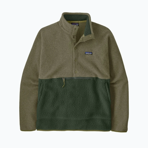 Толстовка Patagonia Retro Pile 1/2 Snap P/O old growth green