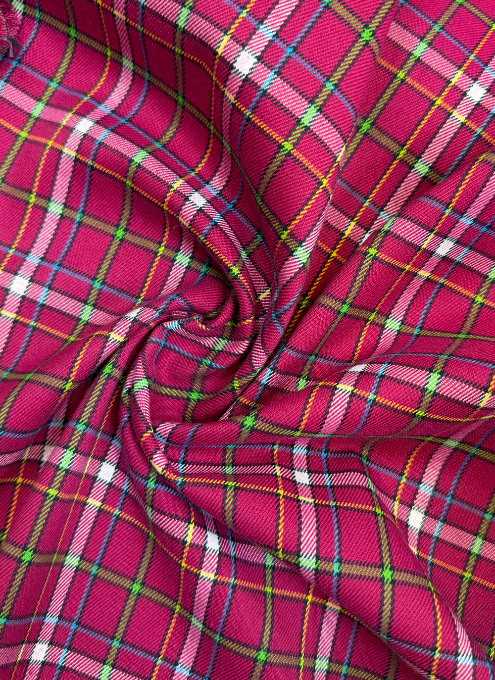 Ткань плательная в клетку (Италия) шерсть/вискоза/поламид ш-145см цена за 1 м