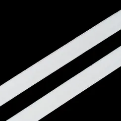 Резинка широкая, белая приглушенная тонкая 20 мм, Германия