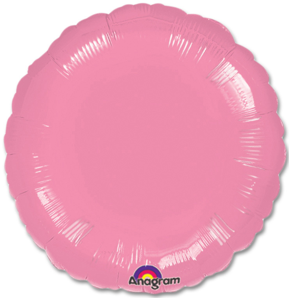 А Б/РИС КРУГ 18" Металлик Розовый