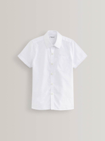 Рубашка с коротким рукавом школьная для мальчика Next M13-610, 2 шт., Белый
