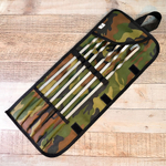 Набор шампуров 500*10*1,5мм 6шт плоских в рулоне на липучке, цвет камуфляж