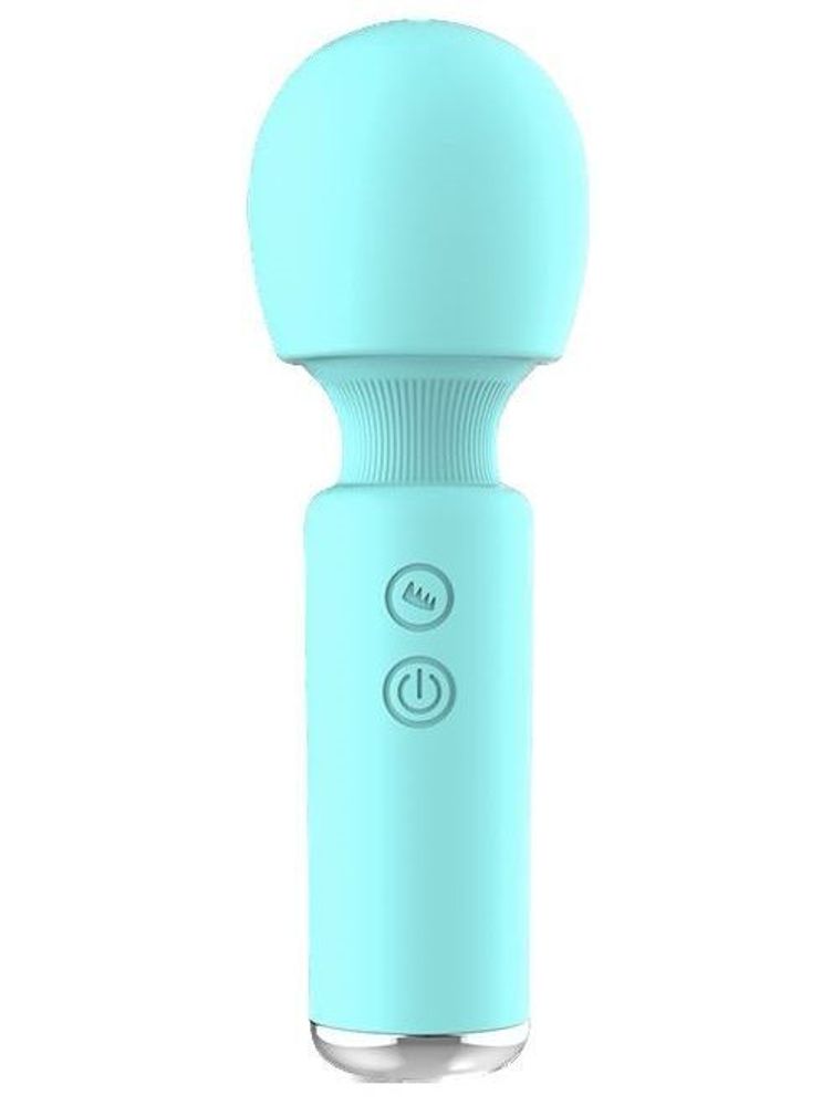 Аквамариновый перезаряжаемый мини-wand Intimate Wand