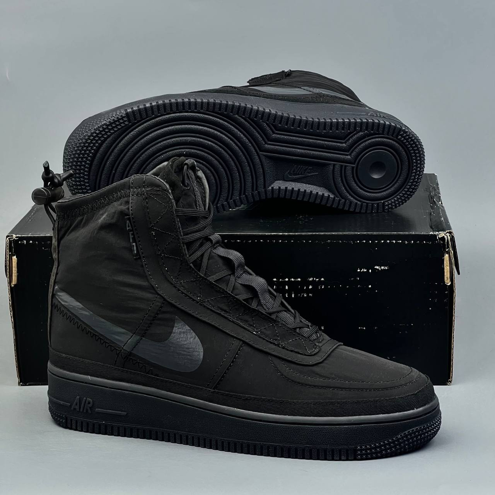 Кроссовки Nike Air Force 1 High Shell #328 (черн.)