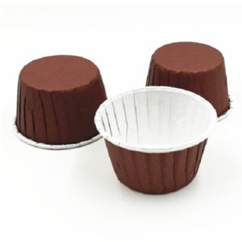 Капсулы с усиленным краем 50*40 мм, коричневые, 10 шт/упак