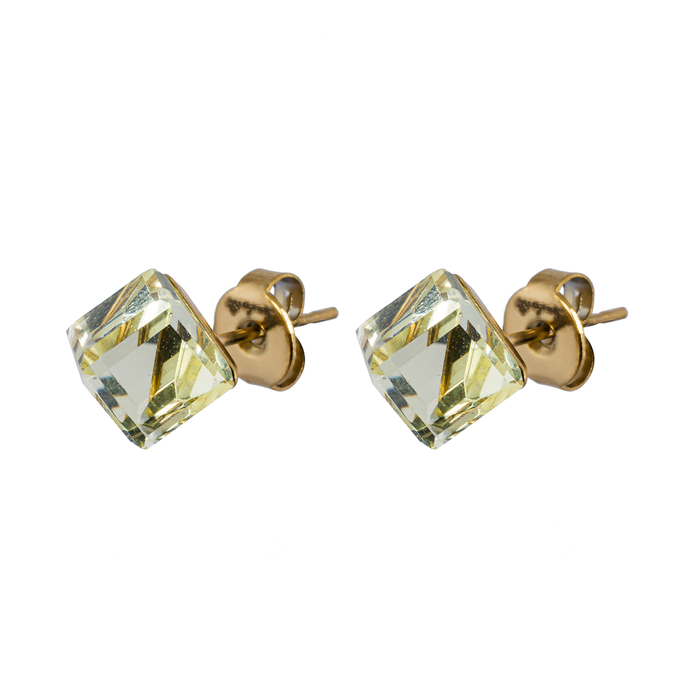 Серьги пусеты Fiore Luna Yellow SWE2127/2 Y G