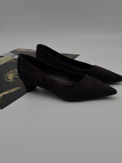 Туфли женские экокожа арт. 178-3 цвет"коричнево-бордовый"