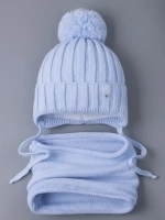 Шапка для мальчика на осень и снуд