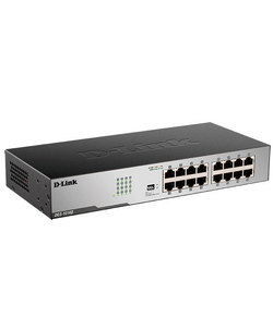 Коммутатор D-Link DGS-1016D / J1A Неуправляемый коммутатор с 16 портами 10 / 100 / 1000Base-T
