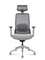 Кресло офисное Норден / Альпина / Alpina / серая сетка / серая ткань / металлическая база