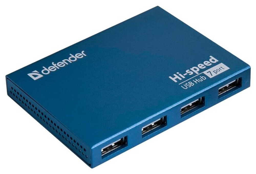 Defender USB Septima Slim USB2.0, 7портов,блок питания2A Разветвитель