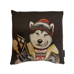 Подушка "Олень/хаски/сенбернар-лыжник"