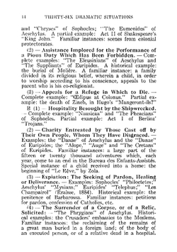 The thirty-six dramatic situations | Georges Polti