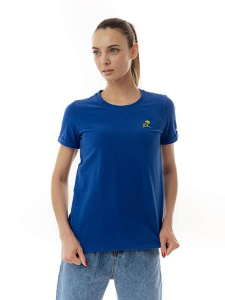 Женская футболка синяя