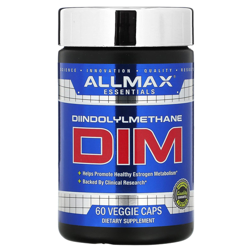 ALLMAX, Essentials, DIM, 60 растительных капсул (100 мг в 1 капсуле)
