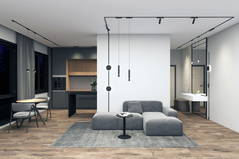 DK5377-BK Светильник для трека Air, серия Hang 2700-6500 со светодиодом, ?90*86mm, 48V DC, 4W, RA?95, 120°, 2700-6500K, IP20, черный, алюминий, стекло, акрил