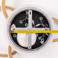 Citilux TRIO CL215B132 Люстра потолочная с пультом Черный+Золото