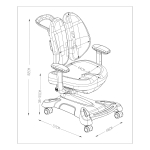 Эргономичное кресло Cubby Bellis с подлокотниками