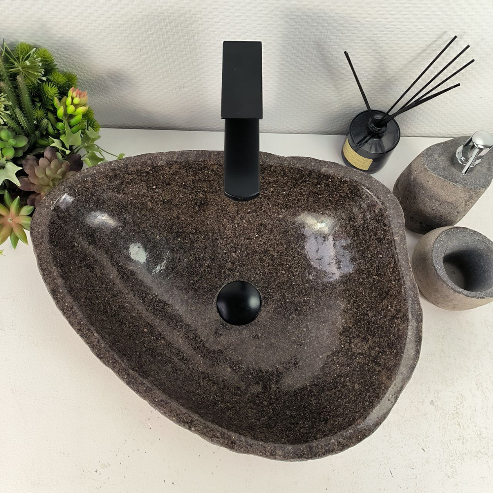 Раковина из речного камня RS-65594 49*38*15 0865