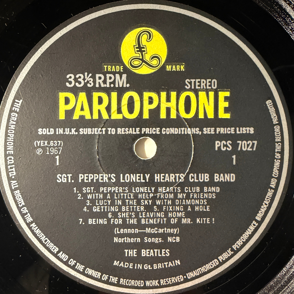 The Beatles - Sgt. Pepper's Lonely Hearts Club Band (Англия 1967г.)