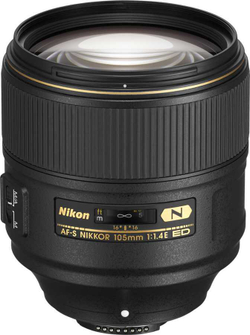 Объектив Nikon 105mm f/1.4E ED AF-S Nikkor, черный
