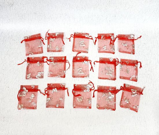 Мешок для подарков бирюза 20 шт