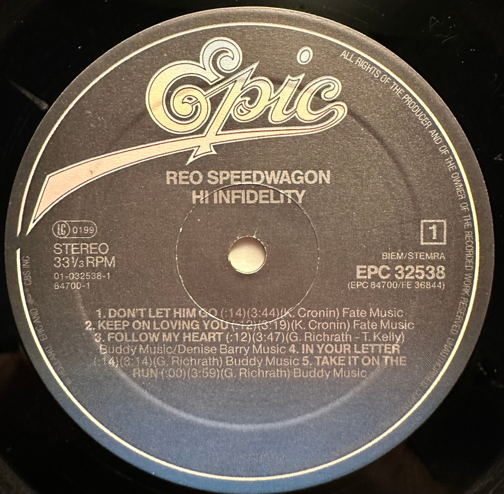 REO Speedwagon - Hi Infidelity (Голландия 1980г.)