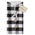 Украшение на бутылку «Клетчатый наряд» 15*20 см