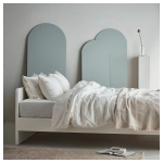 Двуспальная кровать - IKEA ASKVOLL/LURÖY/LUROY, 200х140 см, белый, АСКВОЛЬ/ЛУРОЙ ИКЕА