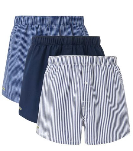 Мужские спортивные боксеры Lacoste Cotton Weave Boxers 3P - разноцветный