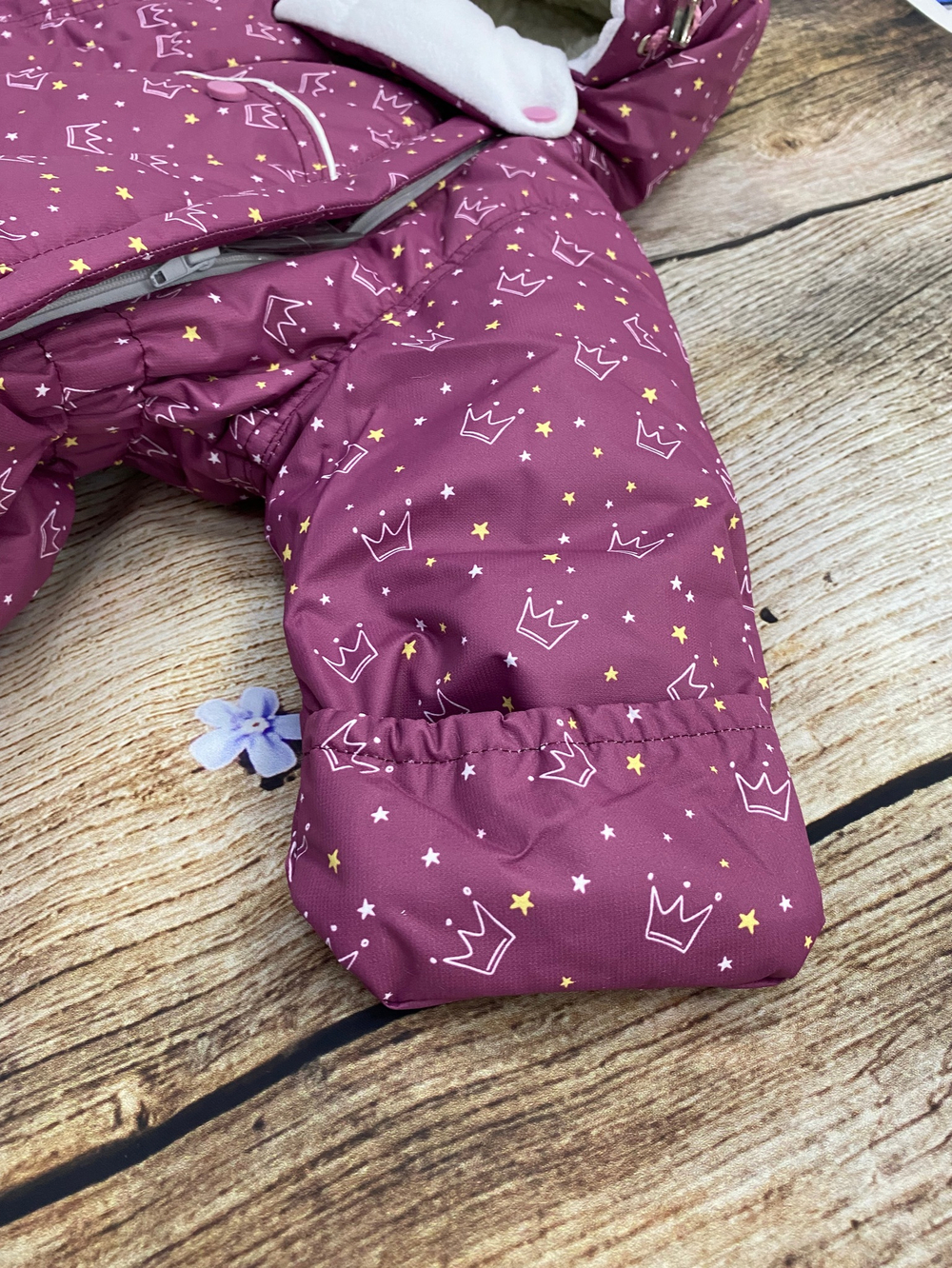 Комбинезон-трасформер детский 2в1 "Принц" , модель: 72-18 (Цвет: Т. брусника, Размер: 80)