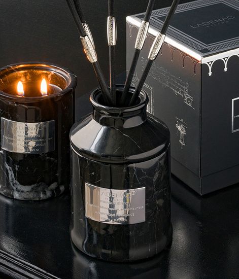 Cuir des Medicis, диффузор в мраморе Rinascimento collection, Ladenac Milano