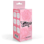 Белый нереалистичный мастурбатор в форме бутона цветка Tulips (Цвет: белый)