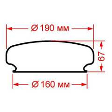 Стекло судового светильника СС-815