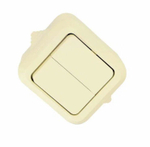 Выключатель 2-кл с подсветкой MAKEL 45123