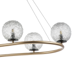 815263 Люстра BARI 6х10W(led) G9 ЗОЛОТО/ЧЕРНЫЙ МАТОВЫЙ