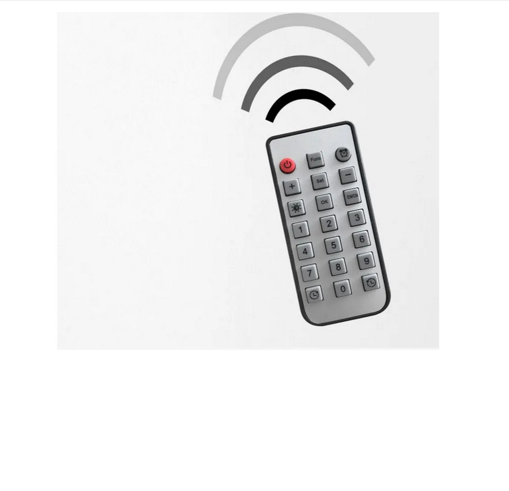 Часы настенные LED MIRROR NO.: 6633 White&Green