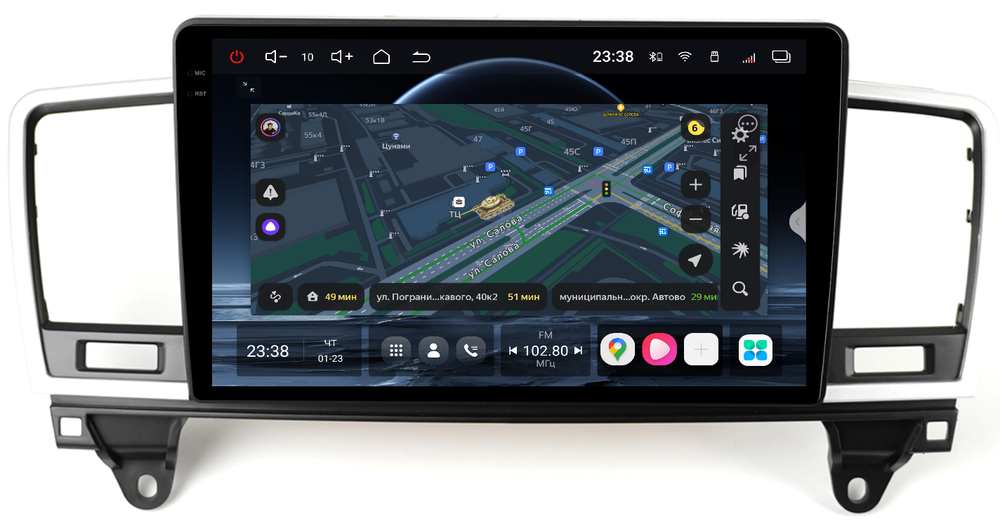 Магнитола для Mercedes-Benz ML W166, GL X166 2011-2015 (NTG 4.5) - Redpower 85270 PRO/PROmax ТОП звук, 2K QLED, Android 14, CarPlay, 4G SIM-слот