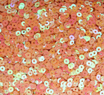 ПН006ДС3 Пайетки круглые плоские, цвет:коралловый непрозрачный (с перламутровым AB),  3 мм, 10 грамм