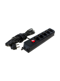 Сетевой фильтр Gigant с заземлением ПВС 3x0,75 5 гнезд 7м 80098